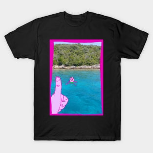 Thumbs up for the swimming monster! T-Shirt